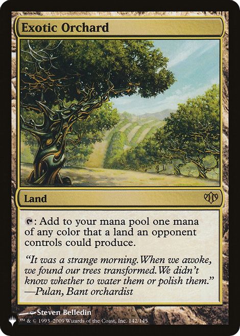 Exotic Orchard – The List