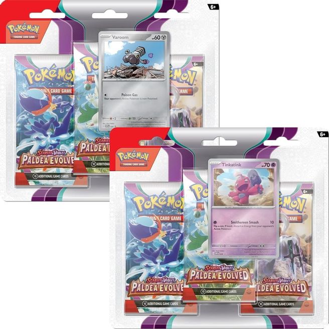 Paldea Evolved 3 Pack Blister [Set of 2] - SV02: Paldea Evolved - Pokemon