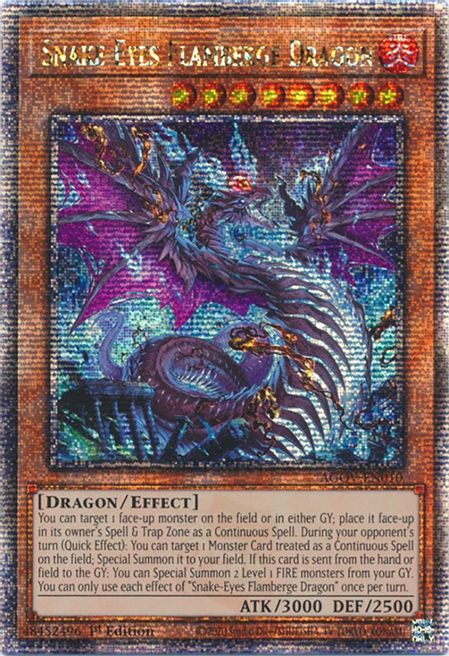 Snake-Eyes Flamberge Dragon (Quarter Century Secret Rare) - Age of ...