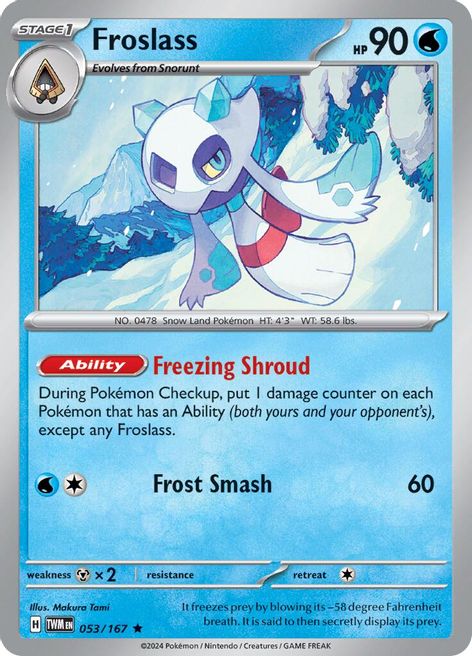 Froslass - 053/167 - SV06: Twilight Masquerade - Pokemon