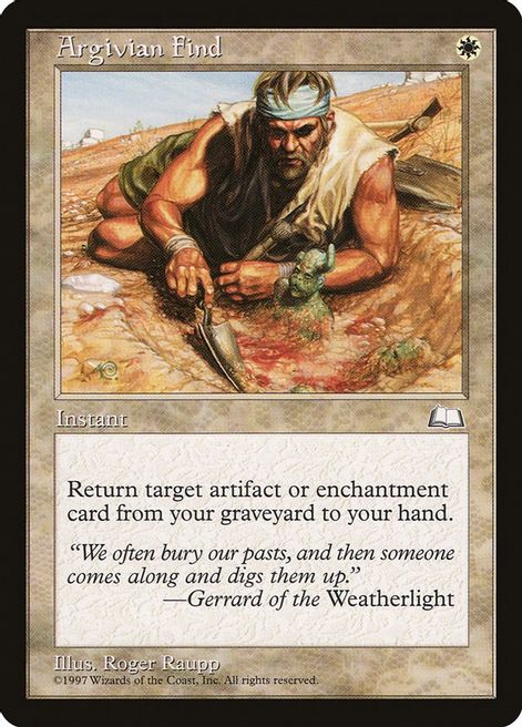 Argivian Find - Weatherlight - Magic: The Gathering