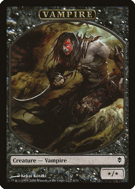 Vampire Token - Zendikar - Magic: The Gathering