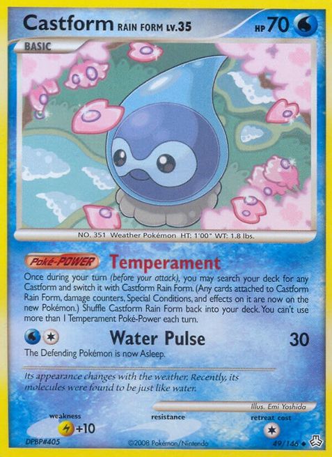 Castform Rain Form - Legends Awakened - Pokemon