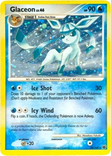 Glaceon 20 100 Dp Majestic Dawn Deck Exclusives Pokemon