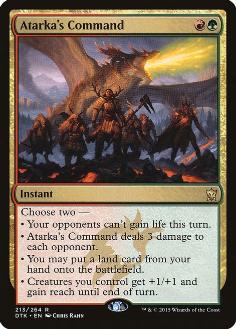 Atarka's Command - Dragons of Tarkir - Magic: The Gathering