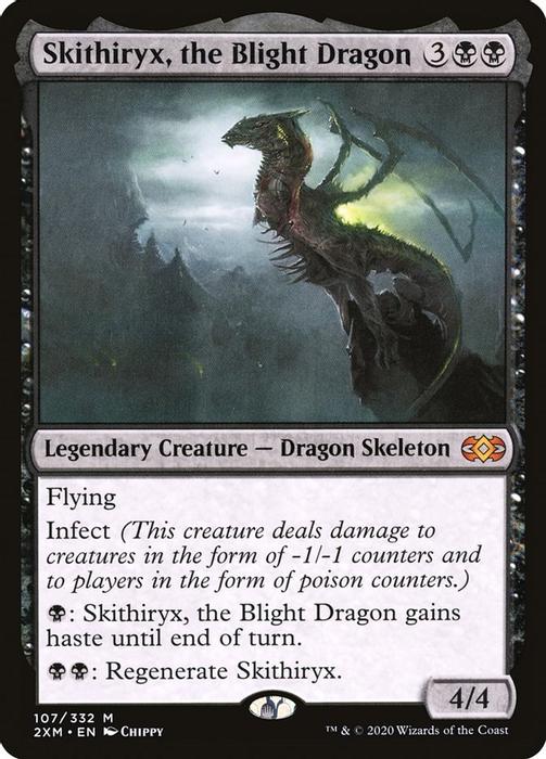 Skithiryx, the Blight Dragon - Double Masters - magic