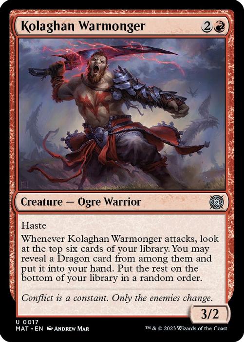 Kolaghan Warmonger - March of the Machine: The Aftermath - magic