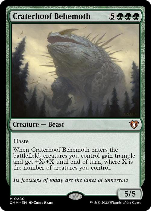 Craterhoof Behemoth - Commander Masters - magic