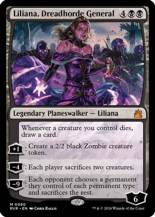 Liliana, Dreadhorde General - Ravnica Remastered - magic