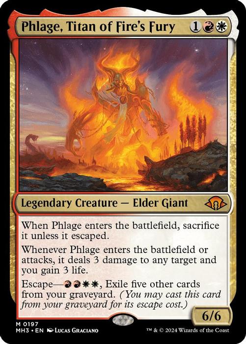 Phlage, Titan of Fire's Fury - Modern Horizons 3 - magic