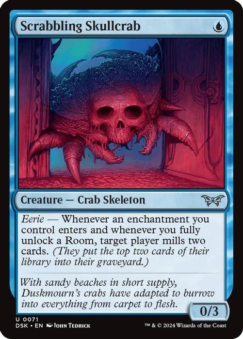 Scrabbling Skullcrab - Duskmourn: House of Horror - magic