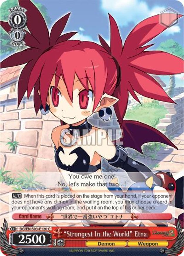  Strongest In The World Etna Disgaea Weiss Schwarz