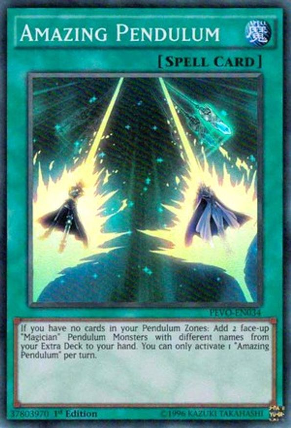 Amazing Pendulum Pendulum Evolution YuGiOh