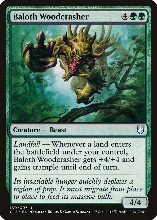 Magic: The Gathering Card - Baloth Woodcrasher (Commander 2018) - View #4