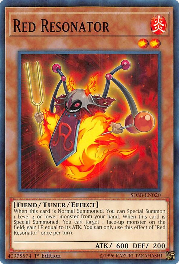 Red Resonator Structure Deck Soulburner YuGiOh