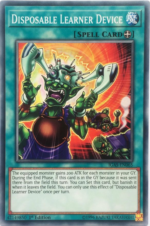 Disposable Learner Device Ignition Assault YuGiOh