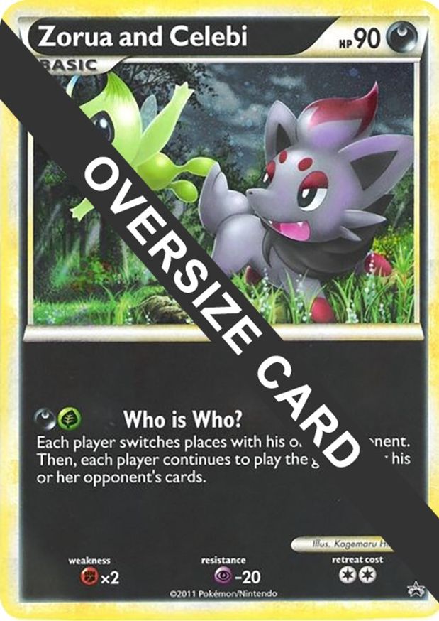 Zorua and Celebi (Black and White Tour Promo) - Jumbo Cards - Pokemon