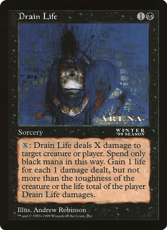 Drain Life (Arena League) - Oversize Cards - Magic: The Gathering