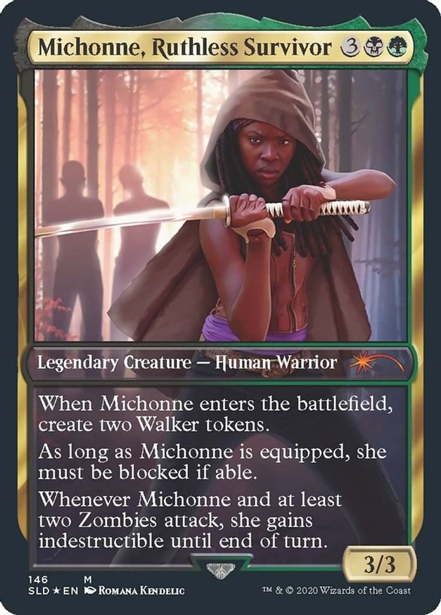 Michonne Ruthless Survivor Secret Lair Drop Series Magic The Gathering