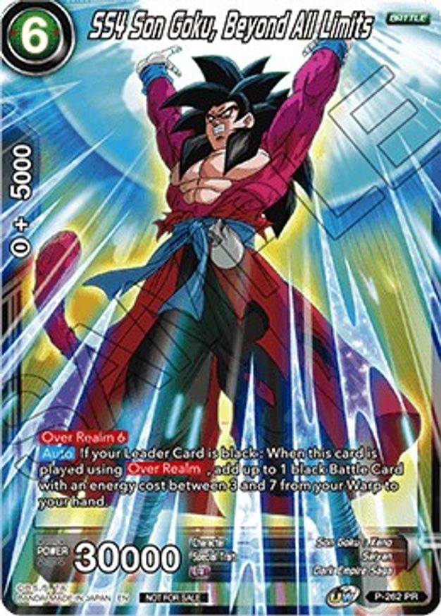 SS4 Son Goku, Beyond All Limits - Tournament Promotion Cards - Dragon ...