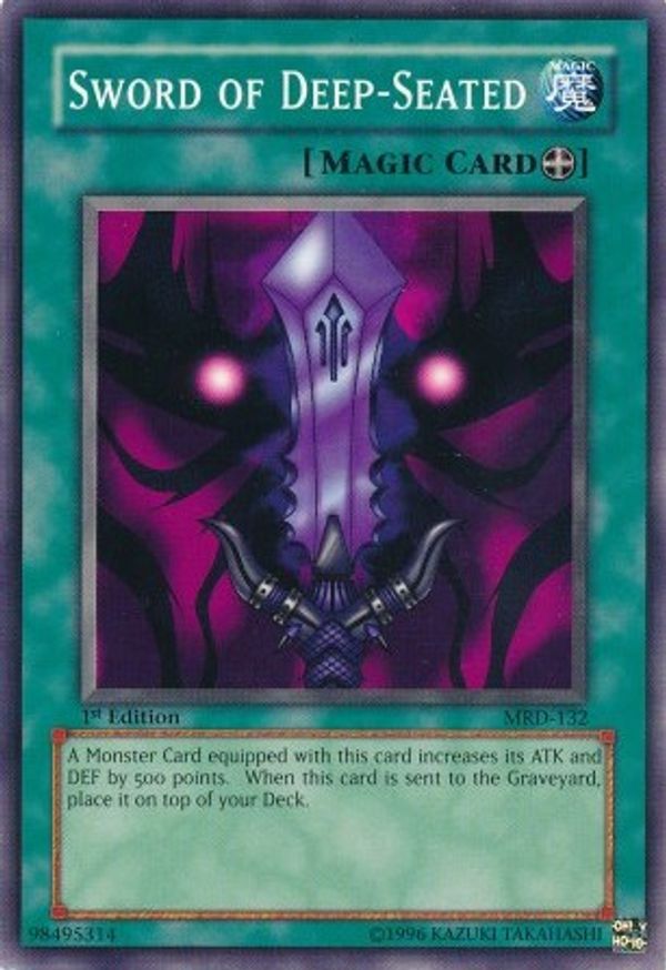 MRD-132 Common Unlimited Edition Equip Spell Card Yu-Gi-Oh! Sword Of Deep-Seated Card MRD-132 Common, Unlimited Edition, Equip Spell YuGiOh Sword Of Deep-Seated MRD-132 Common Unlimited Edition Equip Spell Card Yu-Gi-Oh! Sword Of Deep-Seated Card MRD-132 Common, Unlimited Edition, Equip Spell YuGiOh Sword Of Deep-Seated