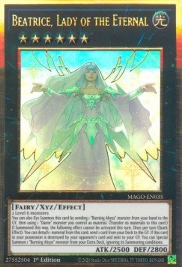 Beatrice, Lady of the Eternal Maximum Gold YuGiOh