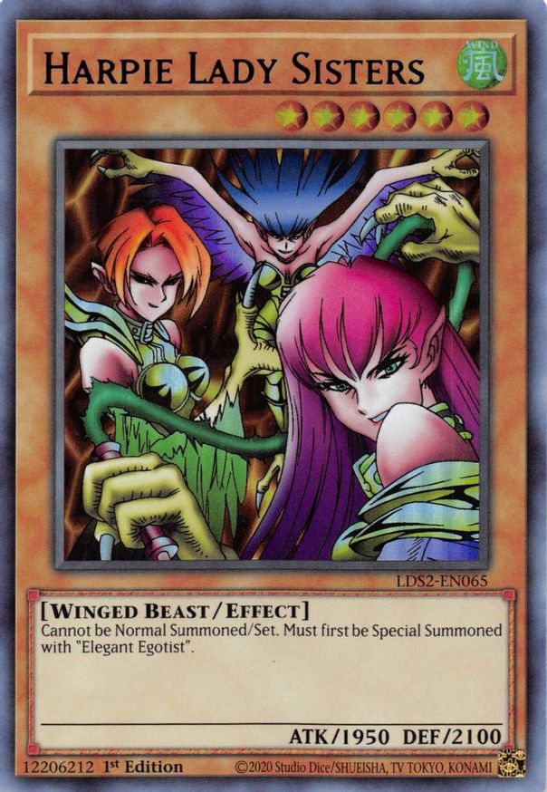 Harpie Lady Sisters (Purple) Legendary Duelists Season 2 YuGiOh