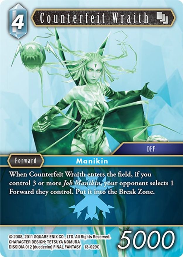 Counterfeit Wraith Opus Xiii Crystal Radiance Final Fantasy Tcg