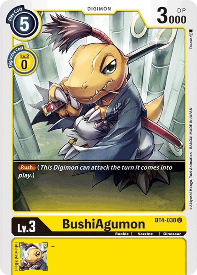 BushiAgumon Great Legend Digimon Card Game