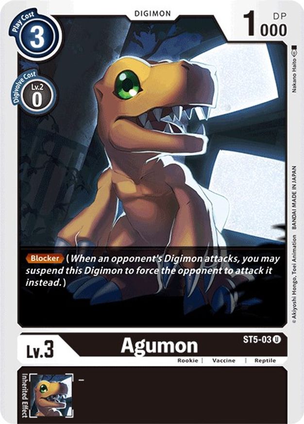 Agumon Starter Deck 05 Machine Black Digimon Card Game