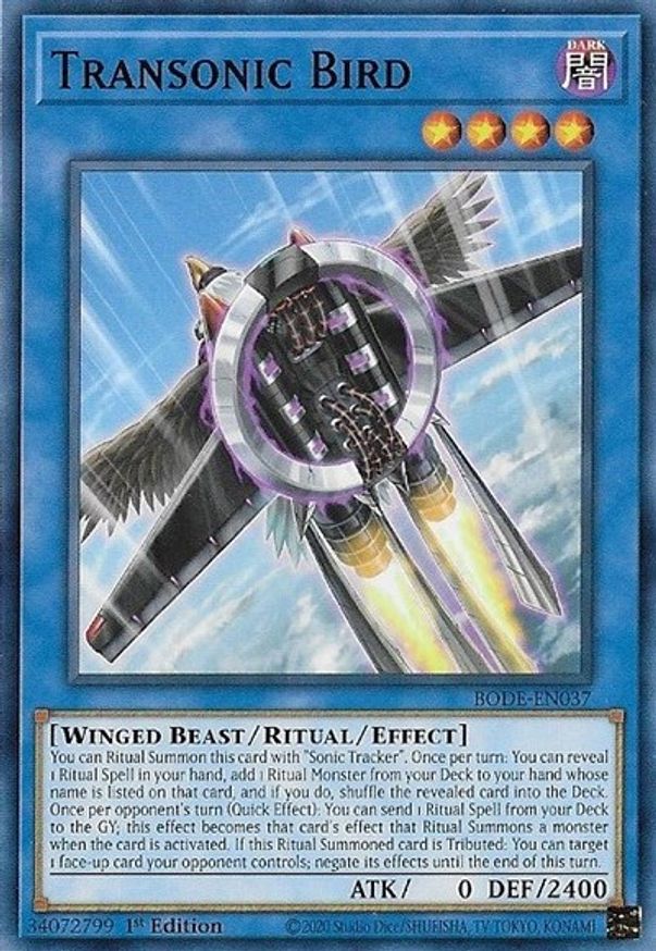 Transonic Bird Burst of Destiny YuGiOh
