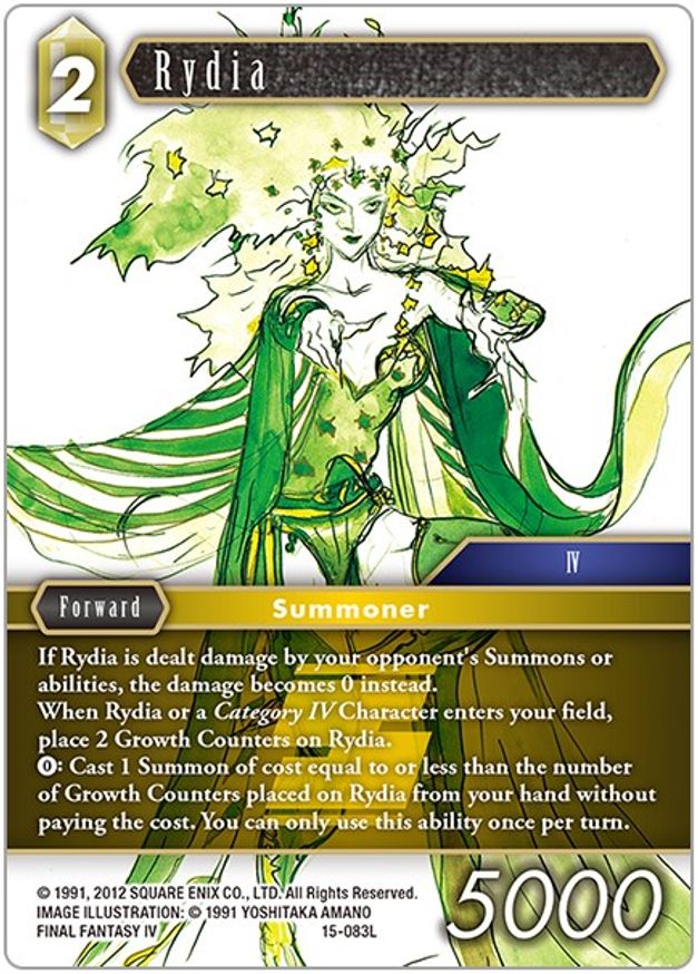 Rydia Crystal Dominion Final Fantasy TCG