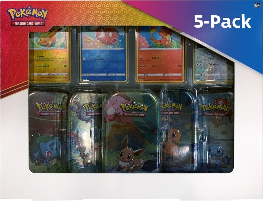 Kanto Friends Mini Tins 5-Pack - Miscellaneous Cards & Products - Pokemon