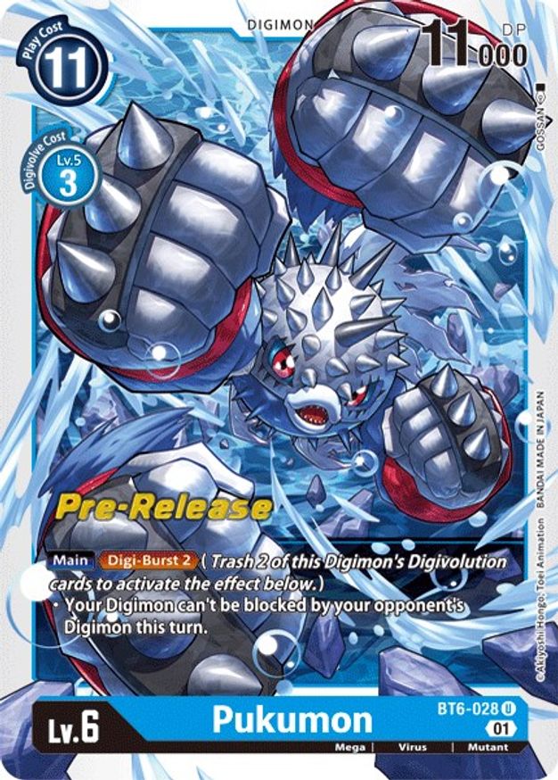 Pukumon Double Diamond PreRelease Cards Digimon Card Game