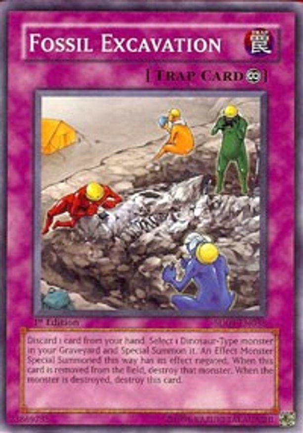 Fossil Excavation Structure Deck Dinosaur's Rage YuGiOh