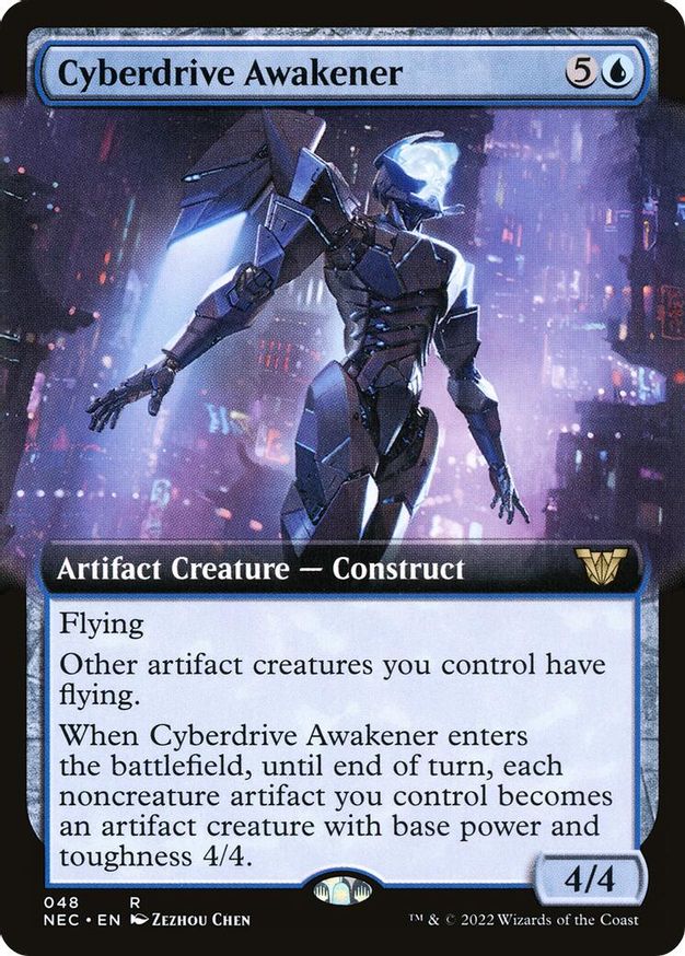 Cyberdrive Awakener (Extended Art) Commander Kamigawa Neon Dynasty
