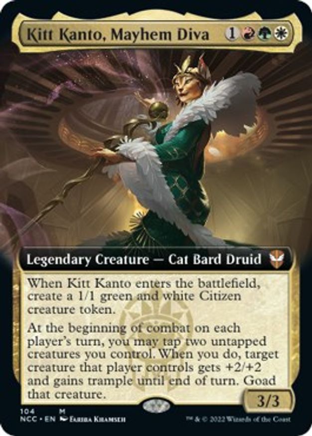 Kitt Kanto, Mayhem Diva (Extended Art) Commander Streets of New