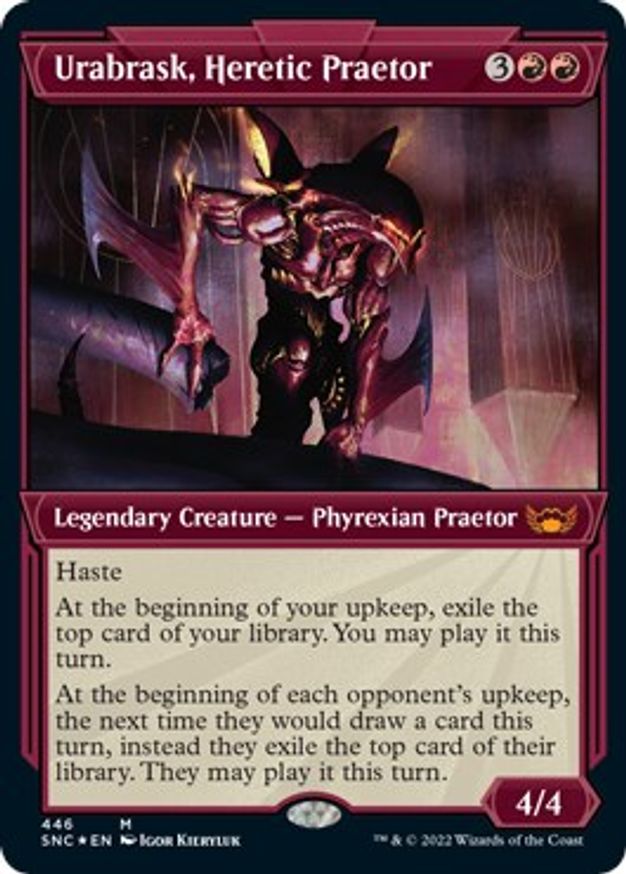 Urabrask, Heretic Praetor (Showcase) (Foil Etched) Streets of New