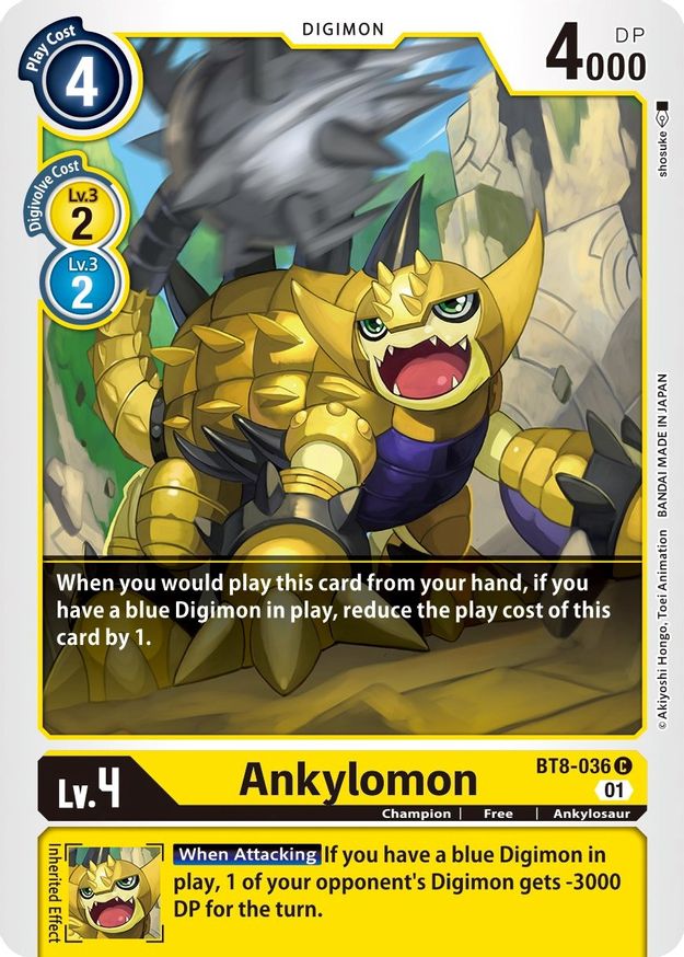 Ankylomon New Awakening Digimon Card Game