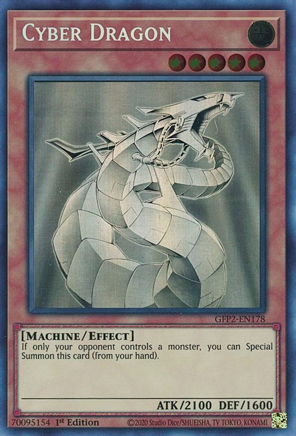 Cyber Dragon (Ghost Rare) - Ghosts From the Past: The 2nd Haunting - YuGiOh