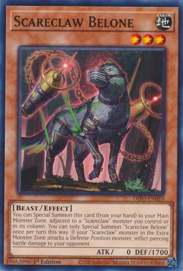Scareclaw Belone Dimension Force YuGiOh