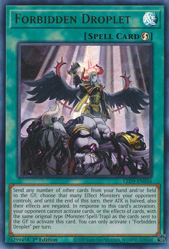 Forbidden Droplet Legendary Duelists Duels From the Deep YuGiOh
