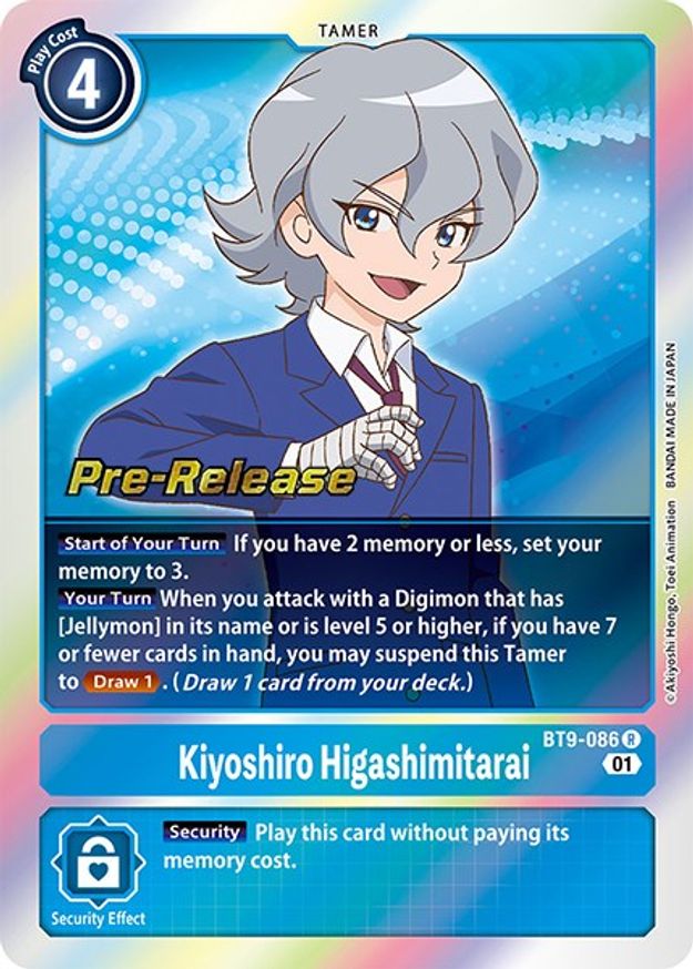 Kiyoshiro Higashimitarai - X Record Pre-Release Cards - Digimon Card Game