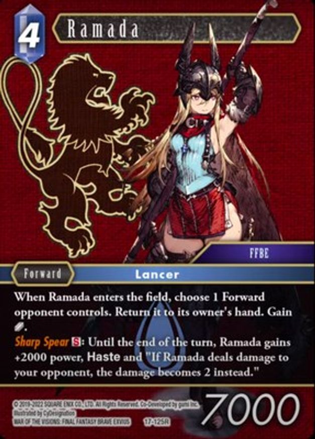 Ramada Rebellion's Call Final Fantasy TCG