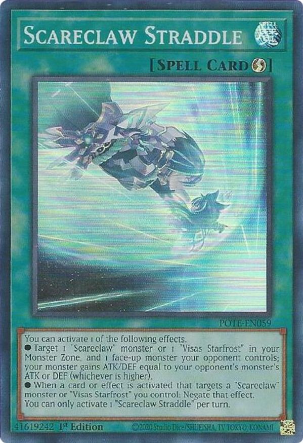 Scareclaw Straddle Power of the Elements YuGiOh