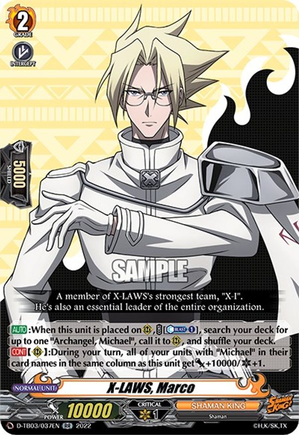 XLAWS, Marco DTB03 Shaman King Cardfight Vanguard