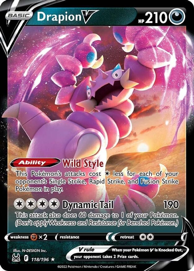 Drapion V - SWSH11: Lost Origin - Pokemon