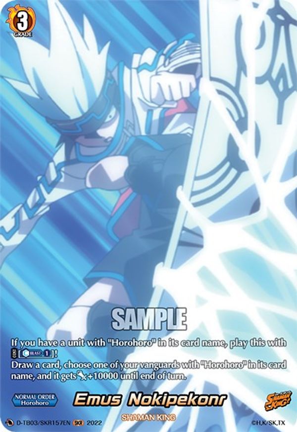 Emus Nokipekonr (SKR) DTB03 Shaman King Cardfight Vanguard