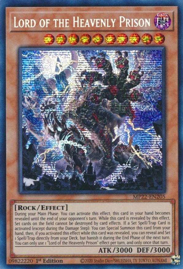 Lord of the Heavenly Prison 2022 Tin of the Pharaoh's Gods YuGiOh