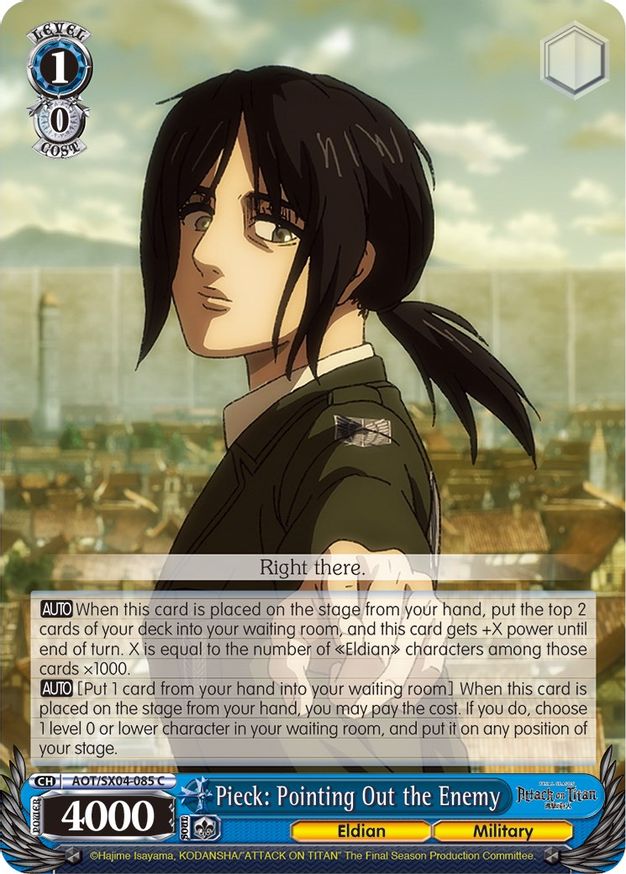 Pieck: Pointing Out The Enemy - Attack On Titan: Final Season - Weiss 